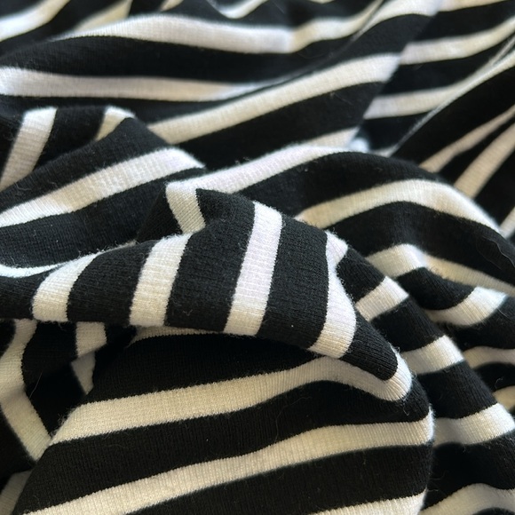 Sanctuary Black and White Striped Jersey Knit Stretch Pencil Skirt Small - Picture 4 of 4